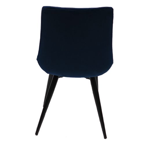 Jax Velvet Navy Dining Chair 2PC Basics Home