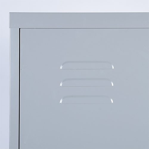 Espresso Dark Grey Metal Cabinet