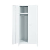 Espresso White Metal Cabinet