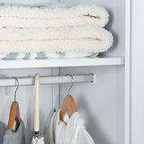 Espresso White Metal Cabinet