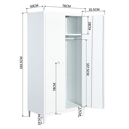 Espresso White Metal Cabinet