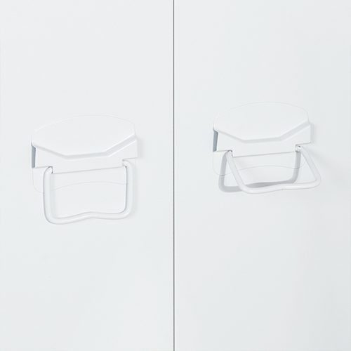 Espresso White Metal Cabinet