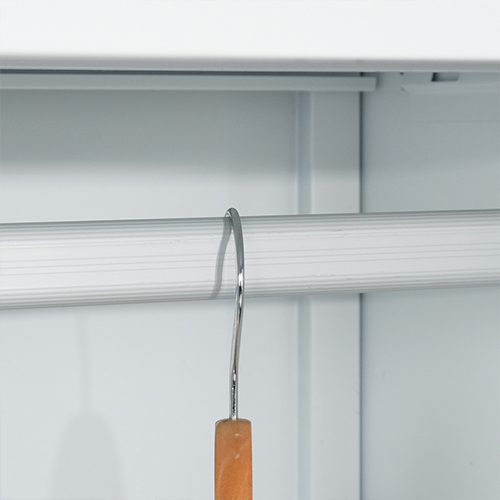 Espresso White Metal Cabinet