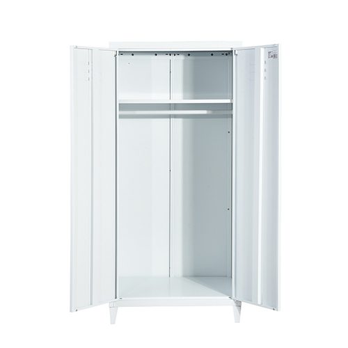 Espresso White Metal Cabinet