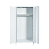 Espresso White Metal Cabinet