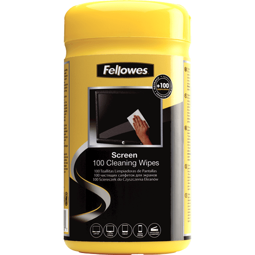 Fellowes 100 Screen Cleaning Wipes
