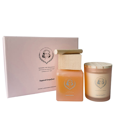 Diffuser and Candle Gift Set - Sugared Grapefruit