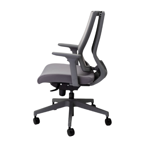 NetOne Ergonomic Midback Office Chair Grey Basics Home