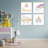 Basics Home Unicorn Canvas for your Girls Bedroom