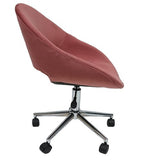 Jax Velvet Office Chair - Dusty Pink