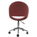 Jax Velvet Office Chair - Pink - Basics Home