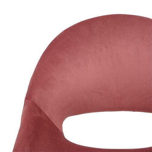 Jax Velvet Office Chair - Pink - Basics Home