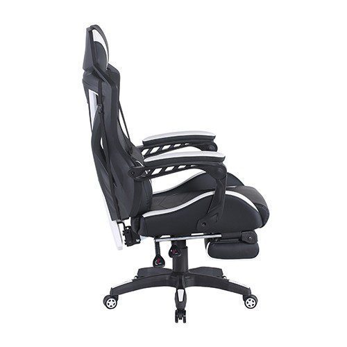 Gaming Chairs  MAVERICK Mid-Back Office Gaming Chair - BLACK / WHITE