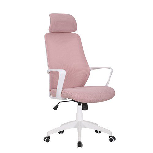 Jaxon Dusty Pink Highback Office Chair Basics Home