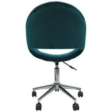 Jax Velvet Office Chair - Teal