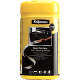 Fellowes 100 Surface Cleaning Wipes