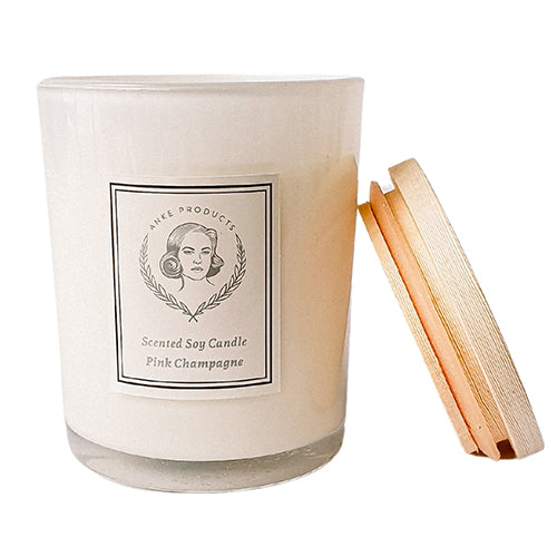 160G Scented Soy Candle - Pink Champagne