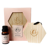 Wooden Hexagon with Essential Oil - Sugared Grapefruit