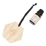 Wooden Hexagon with Essential Oil - Sugared Grapefruit
