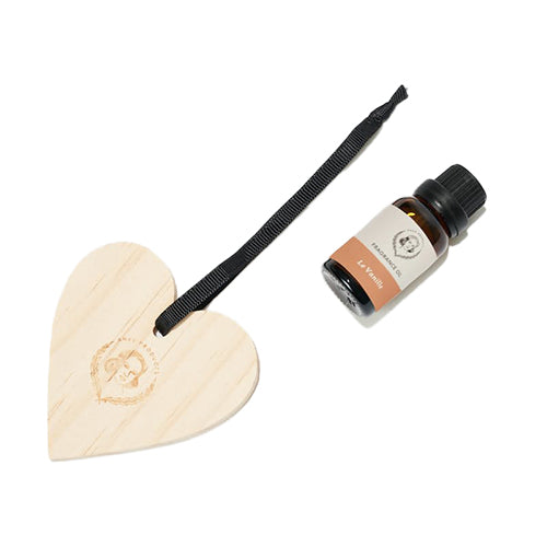 Wooden Heart with Essential Oil - Le Vanille
