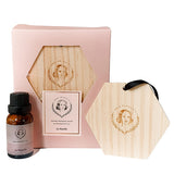 Wooden Hexagon with Essential Oil - Le Vanille