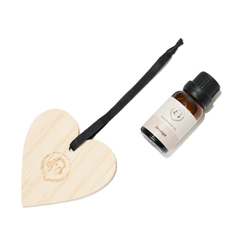 Wooden Heart with Essential Oil - Jasmyn