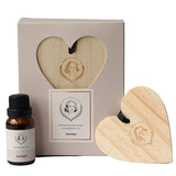 Wooden Heart with Essential Oil - Jasmyn