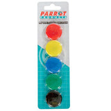 Parrot 30mm Circular Magnets - 5Pk