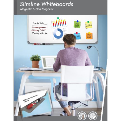 Parrot Slimline Magnetic White Board (600*450mm)