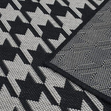 Houndstooth Black Rug