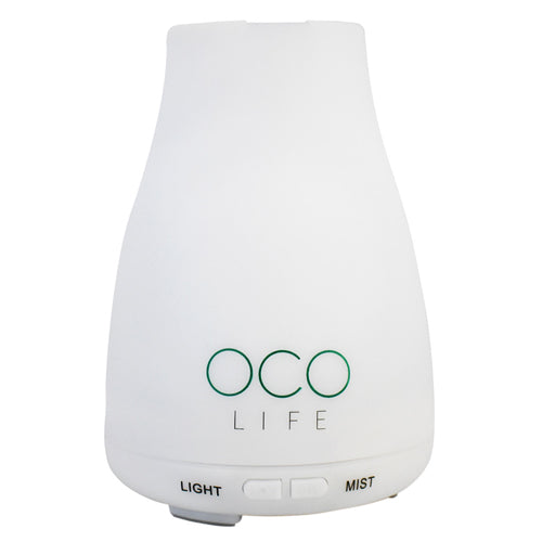 Oco Life Small White Diffuser with 2 Oils