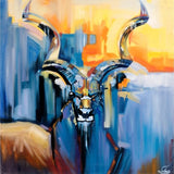 Abstract Buck Canvas