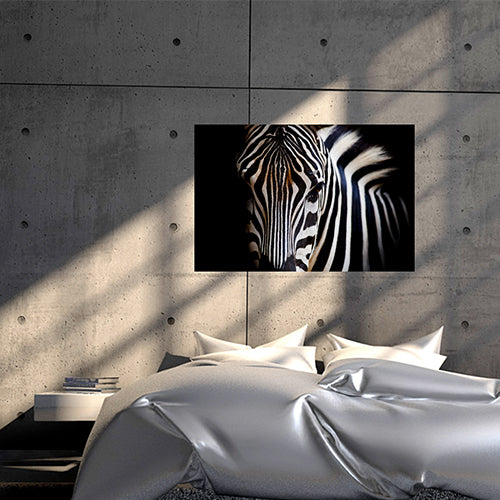 Zebra Face Canvas