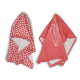 2 Piece Dish Towel - Flower