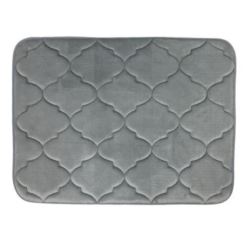 Memory Foam Grey Bathmat 45 x 60 cm – Basics Home