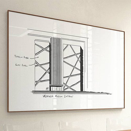 Box Frame Glass Whiteboard
